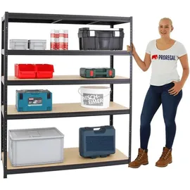 Proregal Schwerlastregal Giant Elephant HxBxT 180 x 150 x 60 cm Fachlast 200kg Kellerregal, Steckregal, Garagenregal, Lagerregal