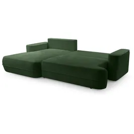 ax living Ecksofa mit Schlaffunktion Grün Peoni 267 cm breit elegant L