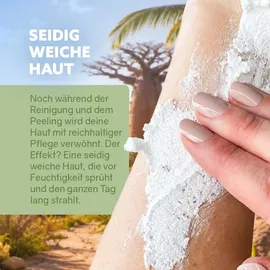 Puremetics 3in1 Dusch-Fluff Madagaskar: Vanille, Kokos & Mandel Peeling 250 g
