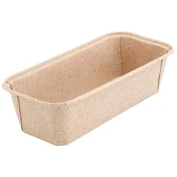 BIOZOYG 750 Stück Backform 20 x 7 x 6 cm Kakaopapier, Rechteckige Kastenformen - Kompostierbare Kuchenform, Backschale, biologisch abbaubar