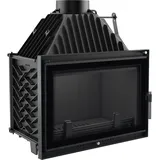 Kamineinsatz Gusseisen OLIWIA DECO 16 kW Ø 180 - Schwarz