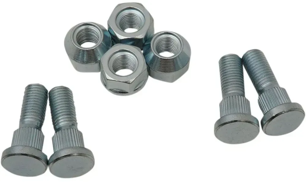 Moose Hard-parts 85-1035 Arctic Cat 400 Dvx 04-08 Muttern-und Bolzen-set Für Vorder-und Hinterrad - Silver - One Size