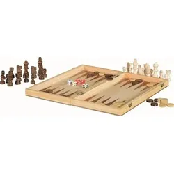 FUNTOYS 400-13156 3-in1-Premium-Brettspiel - Schach & Co.