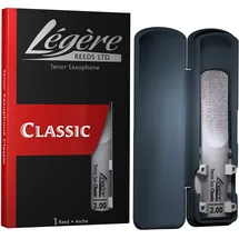 Legere Légère Reeds - Tenorsaxophonblatt, Classic, Blattstärke 2.00 (TS2.00) - Hochwertiges synthetisches Holzblasrohr