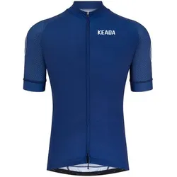 Frauen Essentials Kurzarm-Radtrikot - Marineblau L