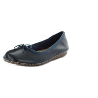 CLARKS Damen Mokassin Ballerinas, Blau, 37 EU