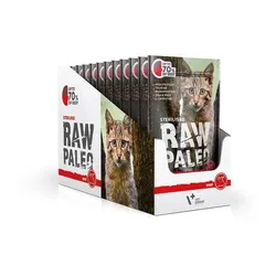 RAW PALEO für sterilisierte Katzen Rindfleisch 12x100g