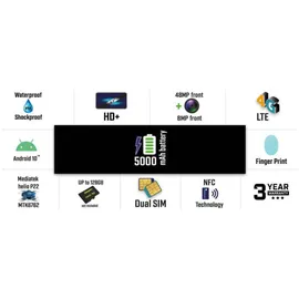 Energizer UPENH620S 4 GB RAM 64 GB Schwarz