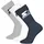 Starter Crew Socken 3er Pack Dunkelblau/Weiß/Grau 43-46