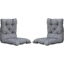 Ambiente Home Sitzkissen 98 x 50 x 8 cm hellgrau 2 St.