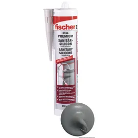 Fischer DSSA Sanitär-Silikon dunkelgrau 310 ml