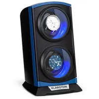 Klarstein Uhrenbeweger St. Gallen Premium für 2 Uhren 4 Geschwindigkeiten Blau
