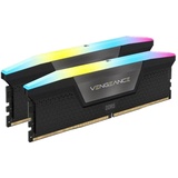 Corsair Vengeance RGB schwarz DIMM Kit 32GB DDR5-7000, CL40-52-52-114, on-die ECC (CMH32GX5M2B7000C40)