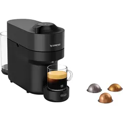 DELONGHI Nespresso Vertuo Pop ENV90.B, 4 Tassengrößen, platzsparendes Design, einfache Bedienung, Kapselmaschine Schwarz