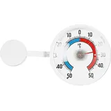 10x TFA Fensterthermometer, Thermometer + Hygrometer, Weiss