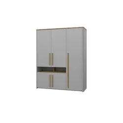 Kleiderschrank    ¦ grau ¦ Maße (cm): B: 158 H: 194,2 T: 58.7