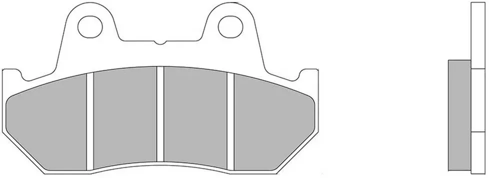 Nissin Premium A0011 2p-201ns Semi-gesinterte Bremsbeläge - Multicolor - One Size