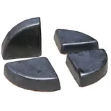 Teramico Untersetzer Füße für Blumentöpfe/Pflanzgefäße Blau Anthrazit Weiß Steinzeug glasiert -absolut frostfest- (20er, Anthrazit)