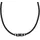 Tom Tailor Halskette 2100700 Schwarz / Leder / Edelstahl