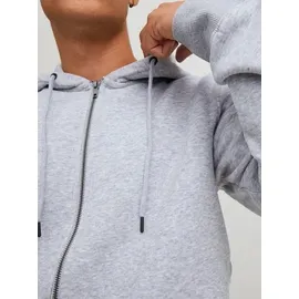 JACK & JONES Bradley Reißverschlusspullover Light Grey Melange S