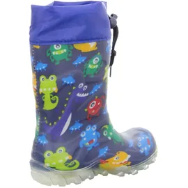 Beck Blinking Monsters Gummistiefel Blau 25