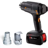 Steinel Akku Heißluftpistole MH 1 Set, inkl. 4.0 Ah Bosch PFA Akku, Heißluftfön kabellos, 2 Temperaturstufen 300°C/450°C, zum Löten und Schrumpfen