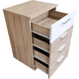 Hti-Living HTI-Line Nachtschrank Nina mit 4 Schubladen