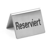 HENDI Tischschild Reserviert, 4 Stück, auf Deutsch, 50x35x(H)40mm,