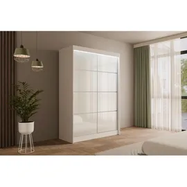 altdecor Schiebetürenschrank PEKA3 150 x 215 x 61 cm Weiß