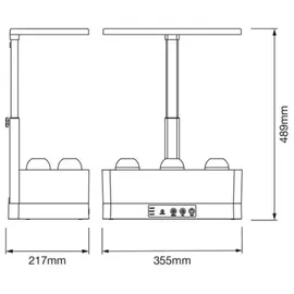 LEDVANCE - LED dimmbare Innenpflanzenlampe GARDEN KIT LED/24W/230V - schwarz