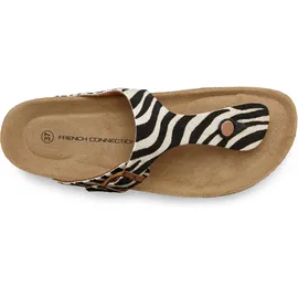 French Connection Pantolette Damen Schwarz/Weiß 40