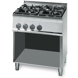 KBS Gastrotechnik KBS Gas-Herd 19,5kW 4 Brenner offener Unterbau