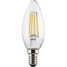 Hama LED-Filament E14, 470lm ersetzt 40W, Kerzenlampe, Warmweiß, Klar