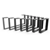 HEVVA 20 cm hohe Möbelfüße 20/25/30/35/40/45/50 cm | Luxemburg | Möbelbeine, Schrankfüße, Sockelfuß für Schrank, Couch, Sofa, Bett oder Sideboard | (2er Set - Schwarz, 25 cm)