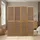 Homestyle4u Paravent Raumteiler 4 teilig Sichtschutz Trennwand Bambus Braun Indoor - Braun