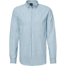 John Devin Langarmhemd Regular Fit Blau XXL