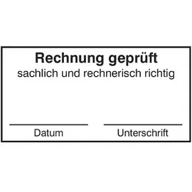 kompatible Ware Textstempel "Rechnung geprüft" ohne Logo, 1 St.