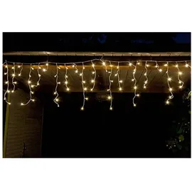 FHS International LED Lichterkette Eisregen 12 m Weiß