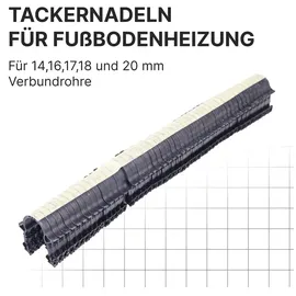 Sanpro Tackernadeln Heizrohrhalter für Fußbodenheizung Anzahl 6000 Stück