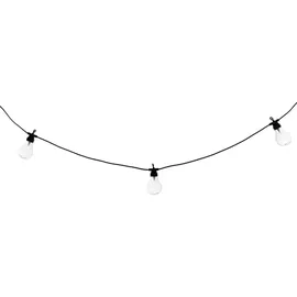 Atmosphera Lichterkette Kunststoff 5 m 10 LED-Glühbirnen schwarz