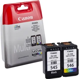 Canon PG-545 schwarz + CL-546 CMY