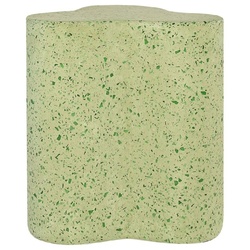 Casa Padrino Luxus Terrazzo Naturstein Beistelltisch / Hocker Grün 41,5 x 41,5 x H. 45 cm - Wohnzimmer Möbel - Hotel Möbel - Naturstein Möbel - Luxus Möbel - Luxus Einrichtung