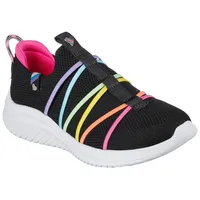 SKECHERS Unisex-Kinder Ultra Flex 3.0 Sportschuhe, Schwarz/Multi - 28