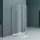 doporro Halbkreisdusche Duschkabine 100x100x190cm Glasdusche ESG-Sicherheitsglas Klarglas inkl. Easy-Clean-Beschichtung - Transparent