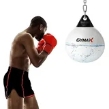 Costway Ø45 cm Wasserboxsack, 50 kg Boxing Punching Bag mit Verstellbarer Metallkette, Sicherheitsschnallen & Wasserschlauch, Punchingsack für Erwachsene & Kinder