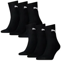 Puma Short Crew Sportsocken 6-Pack schwarz - 35-38