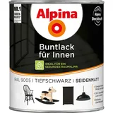 Alpina Buntlack für Innen 750 ml tiefschwarz seidenmatt