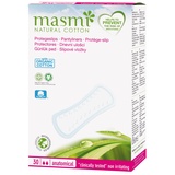 Masmi Anatomische Slipeinlagen aus Bio-Baumwolle für Lichtentladung, hypoallergen, biologisch abbaubar, frei von Parfüm, Viskose, Viskose, Chlor und Dioxinen (24)