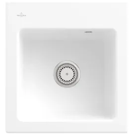 Villeroy & Boch Subway 45 XS stone white + Handbetätigung + Lochbohrungen