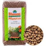 Blusana Pflanzton-Granulat Blähton 25l | Pflanzsubstrat für Hydrokultur | Ton-Granulat Körnung 8-16mm Drainagematerial & Bodenauflockerung
